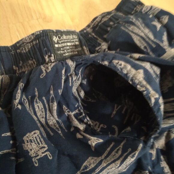 Columbia Fish Pattern Lightweight Sweatpants Joggers - Picture 6 of 9